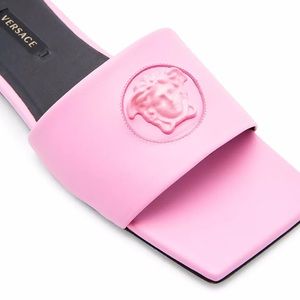 La Medusa Leather Slides